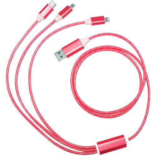 LEDflow Cable 3in1 (Art.-Nr. CA839627) - 3in1 USB-Ladekabel mit durchlaufendem...