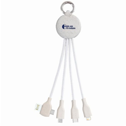 3in1 Ladekabel 'ECO Cable short' (Art.-Nr. CA849440) - 3in1 USB-Ladekabel aus ökologisch abbau...