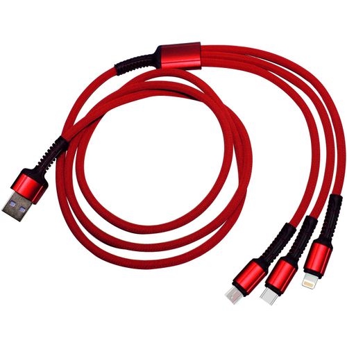 3in1 Cable 'Flex' (Art.-Nr. CA928943) - 3in1 USB-Ladekabel mit flexiblen Anschl...