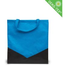 Einkaufstasche Espoo (neonblau/schwarz) (Art.-Nr. CA991403)