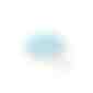 Form aus 72 x 72 mm green+blue, Kreis (Art.-Nr. CA395830) - Egal, ob Herz, T-Shirt oder Pfeil:...