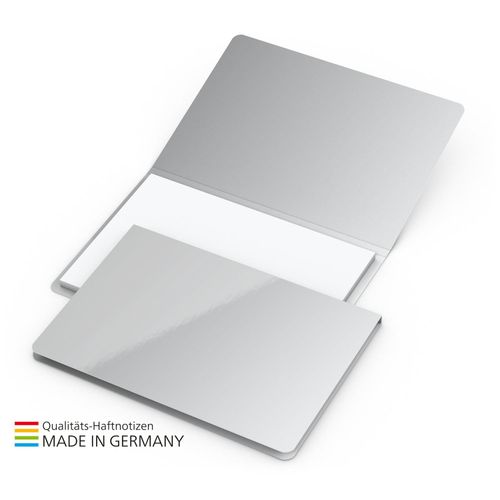 Memo-Card Haftnotiz White Bestseller, Softcover gloss (Art.-Nr. CA575372) - Kleiner Haftnotiz-Block im Umschlag.   ...