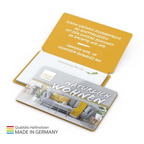 Multi-Card Haftnotiz Individuell Bestseller, Softcover matt (Art.-Nr. CA741253) - Kleines Haftnotiz-Set im Umschlag. Mit...
