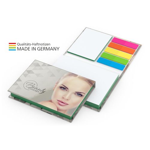 Prag White Bestseller Bookcover matt-individuell, Farbschnitt grün (Art.-Nr. CA791111) - Kombi-Set mit Farbschnitt in einer von...