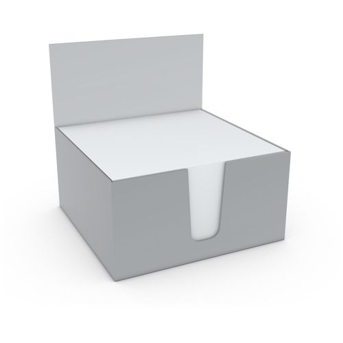 Memo-Box Karton (Art.-Nr. CA837540) - Hochglanzveredelte Notizzettel-Box mit...