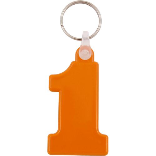 Kunststoff Schlüsselanhänger Nr. 1 (Art.-Nr. CA102071) - Kunststoff Schlüsselanhänger `Nr.1....