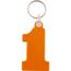 Kunststoff Schlüsselanhänger Nr. 1 (orange) (Art.-Nr. CA102071)
