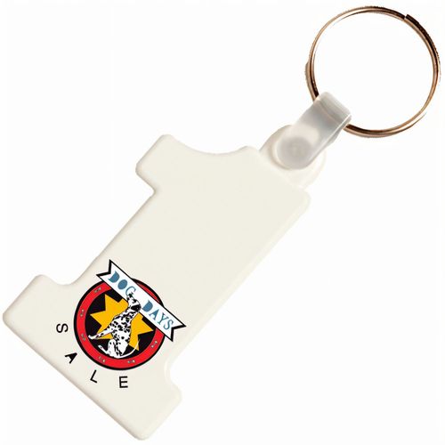 Kunststoff Schlüsselanhänger Nr. 1 (Art.-Nr. CA109242) - Kunststoff Schlüsselanhänger `Nr.1....