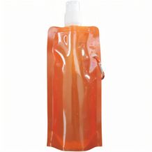 Wasser-Sachet mit Karabinerhaken 500 ml leer (orange) (Art.-Nr. CA162225)