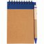 Recyceltes Notebook A6 mit Kugelschreiber (dunkel blau) (Art.-Nr. CA164647)