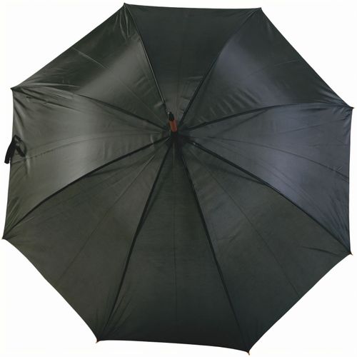 Regenschirm mit Stiel und Griff aus gebogenem Holz Polyester P-190T (Art.-Nr. CA199616) - Regenschirm mit Stiel und Griff aus...