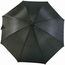 Regenschirm mit Stiel und Griff aus gebogenem Holz Polyester P-190T (Schwarz) (Art.-Nr. CA199616)