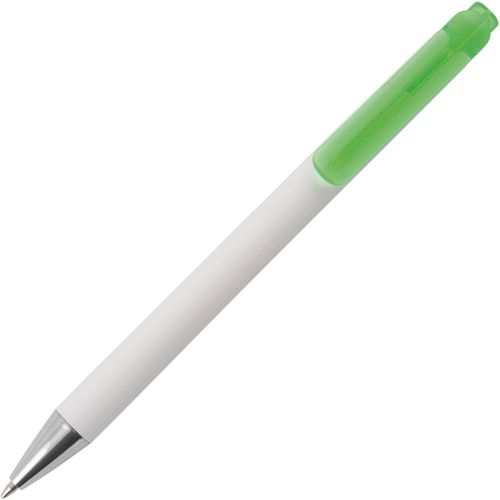 MANHATTAN Kugelschreiber mit transparentem Clip Peekay (Art.-Nr. CA202096) - MANHATTAN Kugelschreiber mit weissem...