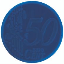 Schlüsselanhänger Einkaufswagen-Münze mit ? 0,50 Münze (dunkel blau) (Art.-Nr. CA230412)