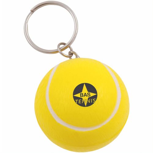 Anti-Stress Tennisball Schlüsselanhänger (Art.-Nr. CA233961) - Anti-Stress Tennisball Schlüsselanhäng...