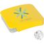 Blechdose mit Schiebedeckel mit ca. 10 gr.  extra strong Minties `Triangle` (gelb) (Art.-Nr. CA234658)