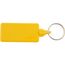 Kunststoff Schlüsselanhänger rechteckig (gelb) (Art.-Nr. CA243700)
