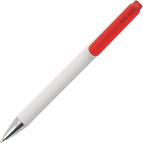 MANHATTAN Kugelschreiber mit transparentem Clip Peekay (Art.-Nr. CA272243) - MANHATTAN Kugelschreiber mit weissem...
