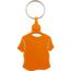 Kunststoff Schlüsselanhänger T-shirt (orange) (Art.-Nr. CA326854)