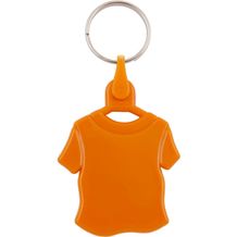 Kunststoff Schlüsselanhänger T-shirt (orange) (Art.-Nr. CA326854)