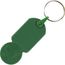 Schlüsselanhänger mit ? 0,50 Einkaufswagen-Münze (dunkel grün) (Art.-Nr. CA356258)