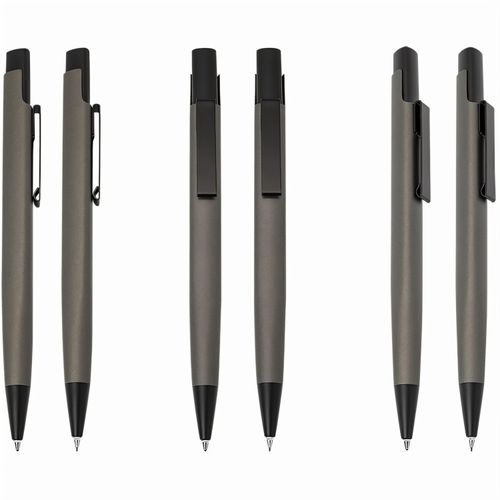 MINDORO Schreibset Metall mit 1 Kugelschreiber und 1 Druckbleistift Peekay (Art.-Nr. CA358032) - MINDORO Schreibset, 3-eckiger Metall...