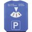 Parkscheibe mit Eiskratzer, Einkaufswagenmünzen und Reifenprofilprüfer (dunkel blau) (Art.-Nr. CA359907)