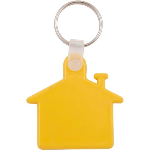 Kunststoff Schlüsselanhänger Haus (Art.-Nr. CA360032) - Kunststoff Schlüsselanhänger `Haus...