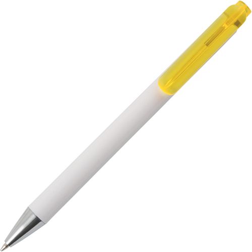 MANHATTAN Kugelschreiber mit transparentem Clip Peekay (Art.-Nr. CA375091) - MANHATTAN Kugelschreiber mit weissem...