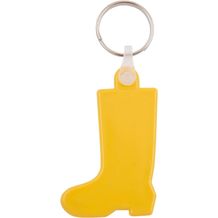 Kunststoff Schlüsselanhänger Stiefel (gelb) (Art.-Nr. CA416469)