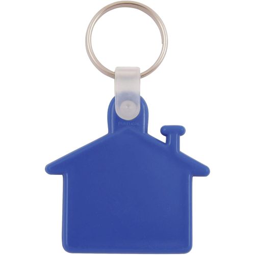 Kunststoff Schlüsselanhänger Haus (Art.-Nr. CA435823) - Kunststoff Schlüsselanhänger `Haus...