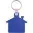 Kunststoff Schlüsselanhänger Haus (dunkel blau) (Art.-Nr. CA435823)