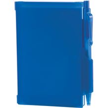 Notizbuch A7 mit Kugelschreiber in PVC Hardcover (dunkel blau) (Art.-Nr. CA438576)