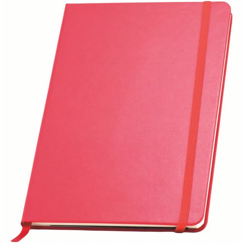 Notizbuch A5 mit Gummiband, Leseband, 100 Seiten (Art.-Nr. CA452259) - Notizbuch A5 mit farblich abgestimmtem...