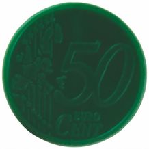 Schlüsselanhänger Einkaufswagen-Münze mit ? 0,50 Münze (dunkel grün) (Art.-Nr. CA472221)