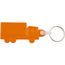 Kunststoff Schlüsselanhänger LKW (orange) (Art.-Nr. CA531864)
