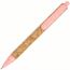 MADEIRA Kugelschreiber Kork/Weizenstroh Peekay (rosa) (Art.-Nr. CA537822)