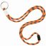 Polyester Schnur Schlüsselband verstellbar und Schlüsselring (orange) (Art.-Nr. CA538098)