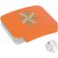 Blechdose mit Schiebedeckel mit ca. 10 gr.  extra strong Minties `Triangle` (orange) (Art.-Nr. CA552650)