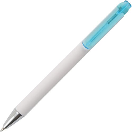 MANHATTAN Kugelschreiber mit transparentem Clip Peekay (Art.-Nr. CA629694) - MANHATTAN Kugelschreiber mit weissem...