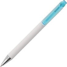 MANHATTAN Kugelschreiber mit transparentem Clip Peekay (hell blau) (Art.-Nr. CA629694)