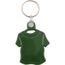 Kunststoff Schlüsselanhänger T-shirt (dunkel grün) (Art.-Nr. CA631657)