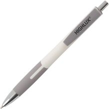 ANTIGUA Kugelschreiber mit HC Clip Peekay (hell grau) (Art.-Nr. CA675595)