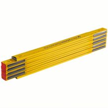 Zollstock 2 Meter aus Holz kalibriert laut EG Normierung Klasse 11 (gelb) (Art.-Nr. CA719308)