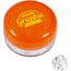Runde Plastikdose mit farbigem Deckel gefüllt mit ca. 12 gr. extra strong Minties `Triangle` TAMPONDRUCK (orange) (Art.-Nr. CA726237)