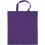 Baumwolltasche farbig mit kurzen Henkeln 136 gr/m2 (dunkel Violett) (Art.-Nr. CA738853)
