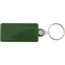 Kunststoff Schlüsselanhänger rechteckig (dunkel grün) (Art.-Nr. CA748619)