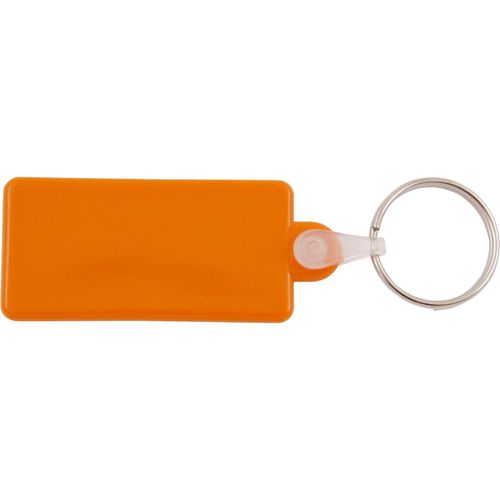 Kunststoff Schlüsselanhänger rechteckig (Art.-Nr. CA759271) - Kunststoff Schlüsselanhänger `rechteck...