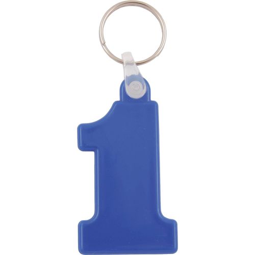 Kunststoff Schlüsselanhänger Nr. 1 (Art.-Nr. CA765230) - Kunststoff Schlüsselanhänger `Nr.1....