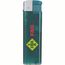 Flaches elektronisches Feuerzeug TL, nachfüllbar (dunkel grün) (Art.-Nr. CA776540)
